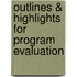 Outlines & Highlights For Program Evaluation