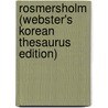 Rosmersholm (Webster's Korean Thesaurus Edition) by Inc. Icon Group International
