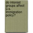 Do Interest Groups Affect U.S. Immigration Policy?