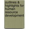 Outlines & Highlights For Human Resource Development door Jill Price