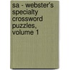 Sa - Webster's Specialty Crossword Puzzles, Volume 1 door Inc. Icon Group International