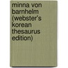 Minna Von Barnhelm (Webster's Korean Thesaurus Edition) door Inc. Icon Group International