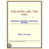 Volpone; or, The Fox (Webster''s Spanish Thesaurus Edition) door Reference Icon Reference