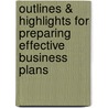 Outlines & Highlights For Preparing Effective Business Plans door Cram101 Reviews