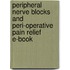 Peripheral Nerve Blocks And Peri-Operative Pain Relief E-Book