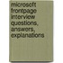 Microsoft FrontPage Interview Questions, Answers, Explanations