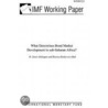 What Determines Bond Market Development in sub-Saharan Africa? by Olatundun Janet Adelegan