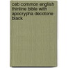 Ceb Common English Thinline Bible With Apocrypha Decotone Black door 'Common English Bible'