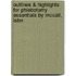Outlines & Highlights For Phlebotomy Essentials By Mccall, Isbn