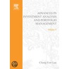 Advances in Investment Analysis and Portfolio Management, Volume 9 by Cheng-Few Lee
