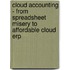Cloud Accounting - From Spreadsheet Misery To Affordable Cloud Erp