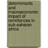 Determinants and Macroeconomic Impact of Remittances in Sub-Saharan Africa