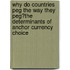 Why Do Countries Peg the Way They Peg?The Determinants of Anchor Currency Choice