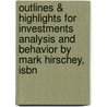 Outlines & Highlights For Investments Analysis And Behavior By Mark Hirschey, Isbn door Mark Hirschey