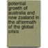 Potential Growth of Australia and New Zealand in the Aftermath of the Global Crisis