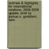 Outlines & Highlights For International Relations, 2008-2009 Update, Brief By Joshua S. Goldstein, Isbn