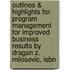 Outlines & Highlights For Program Management For Improved Business Results By Dragan Z. Milosevic, Isbn