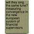 Will they Sing the Same Tune? Measuring Convergence in the new European System of Financial Supervisors