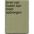Leren van fouten kan meer opbrengen