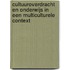 Cultuuroverdracht en onderwijs in een multiculturele context