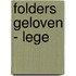 Folders Geloven - lege