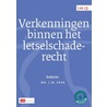 Verkenningen binnen het letselschaderecht by Ton Hartlief