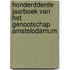 Honderdderde jaarboek van het genootschap Amstelodamum