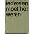Iedereen moet het weten