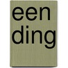 Een ding by D.W. Tuinier