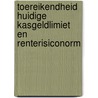 Toereikendheid huidige kasgeldlimiet en renterisiconorm door Maarten Allers