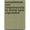 Succesfactoren voor intrapreneurship bij diverse types organisaties by Miguel Meuleman