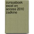 Cursusboek Excel en Access 2010 Zadkine