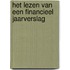 Het lezen van een financieel jaarverslag