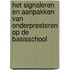 Het signaleren en aanpakken van onderpresteren op de basisschool