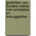 Gedichten van Leonard Nolens met annotaties en lessuggesties