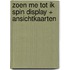 Zoen me tot ik spin display + ansichtkaarten