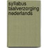 Syllabus taalverzorging Nederlands
