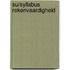 SU/Syllabus rekenvaardigheid