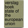 Verslag boek state of the European union door Onbekend