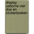 Display Usborne vier doe en stickerboeken