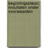 Begrotingssteun: Resultaten onder voorwaarden