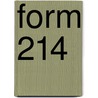 Form 214 door Terstiege Gerrit