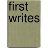 First Writes door Paul Anderson