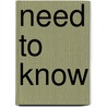 Need to Know door Ty Templeton