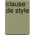 Clause De Style