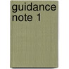 Guidance Note 1 by Not Available