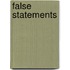 False Statements