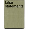 False Statements door Jim Hall