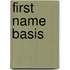 First Name Basis