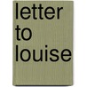 Letter To Louise by Pauline Collins